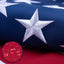 Bandera USA 4x6ft poliéster estrellas bordadas uso interior