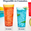 Vasos 20oz resistente 16 Pzas Multicolor NTE