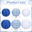 18 Faroles Chino Japonés 10x8pulg Estampado Porcelana Azul