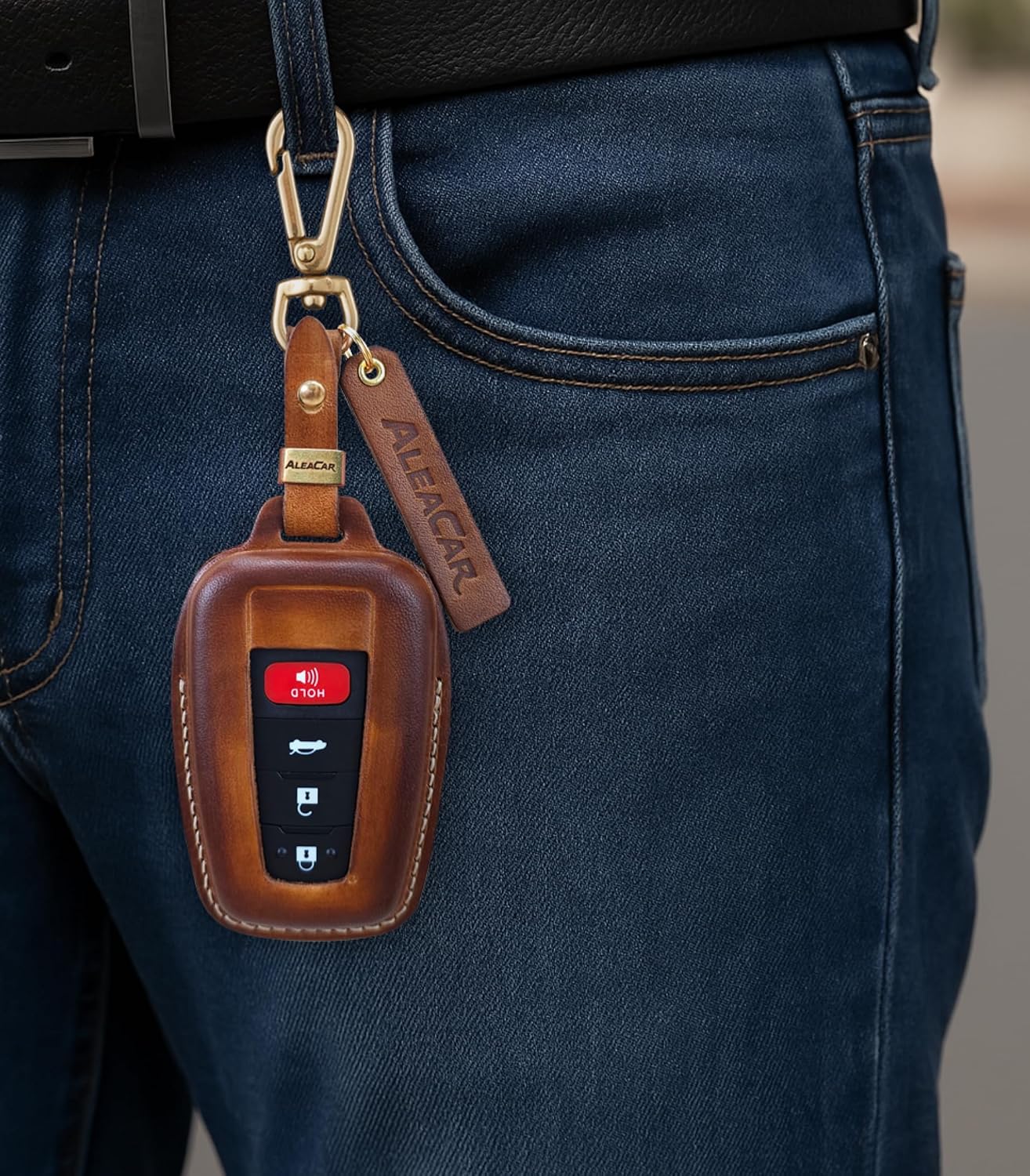 Funda cuero llavero Toyota comp Highlanders Corolla Prius