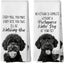 Set 2 toallas cocina perros agua portugueses regalo chef
