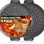 2 Pzas Sartenes Pizza 14pulg Antiadherente Acero Carbono