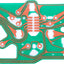 Placa circuito clúster indicador central Corvette C3 77-82