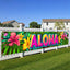 Pancarta Aloha 118x20pulg Decoración Fiesta Playa Tiki Bar