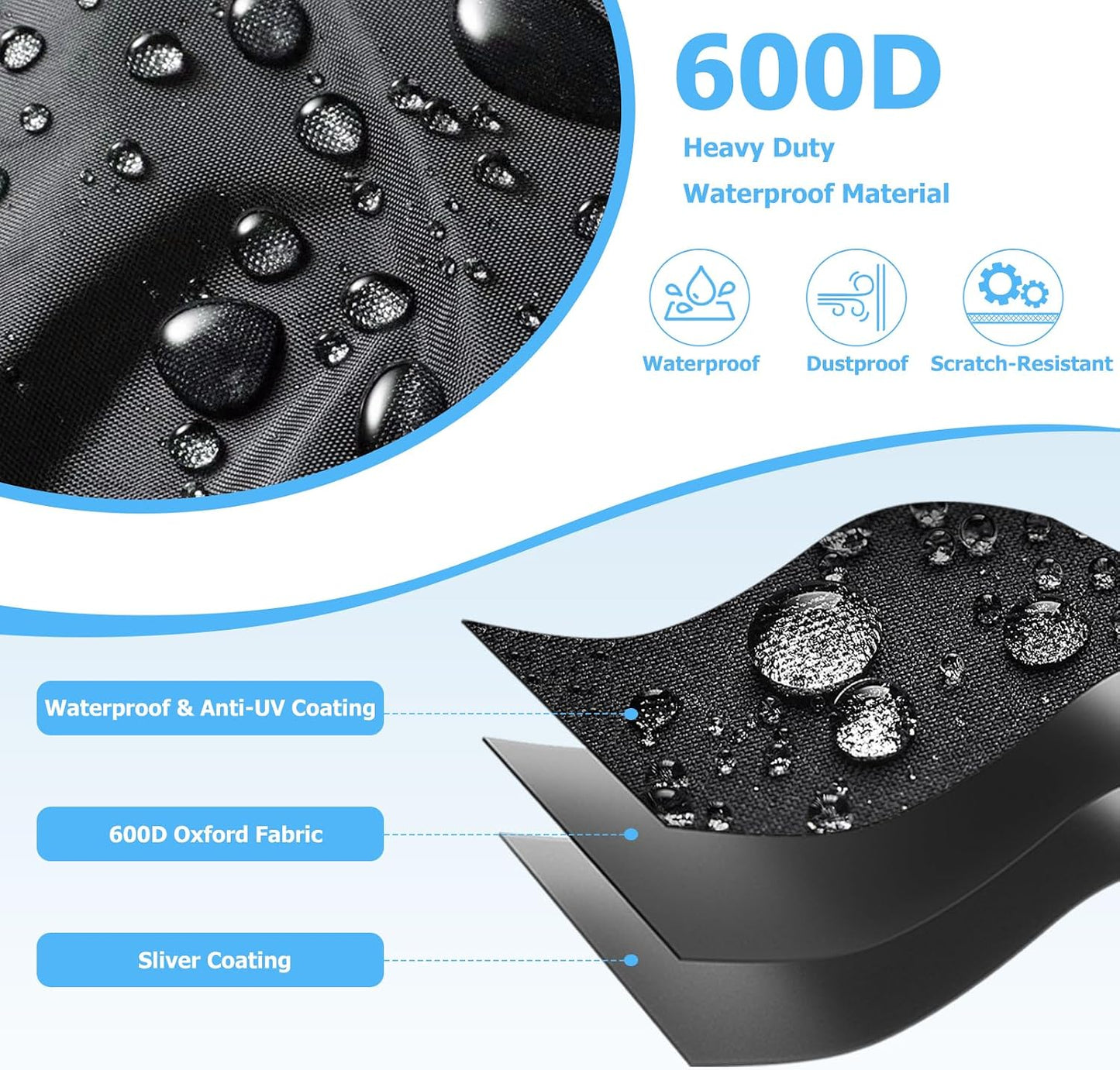 Funda refrigerador exterior 600d impermeable enrollable