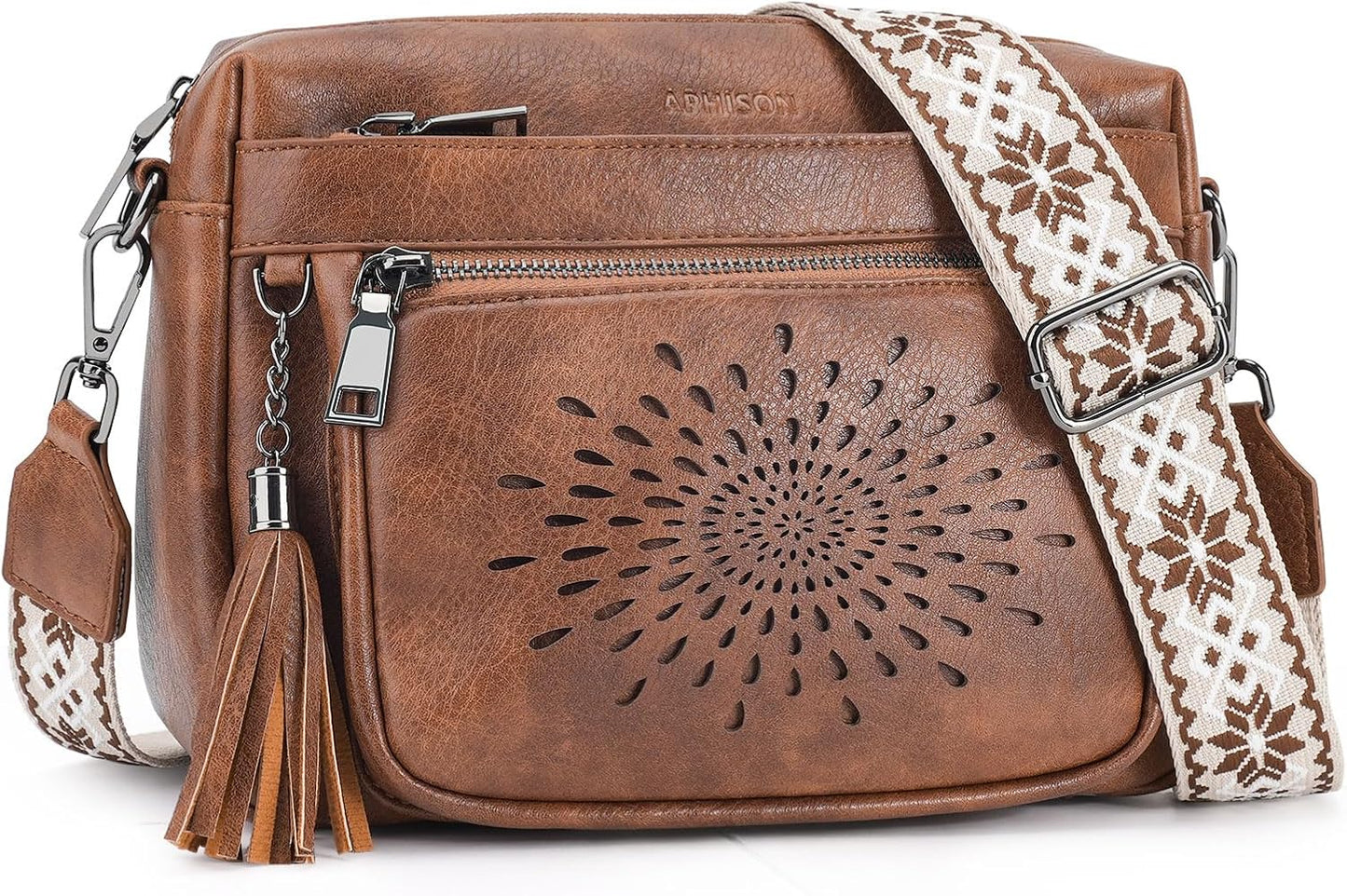 Bolsos cruzados cuero mujer correa ajustable para guitarra