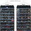 Organiz. colgante joyas 56 bolsillos con cremallera negro