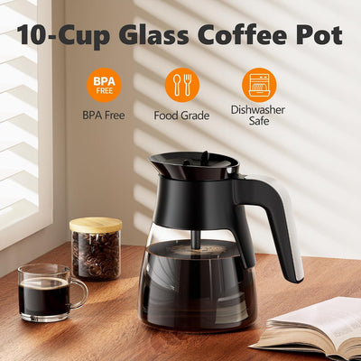 10 Tazas Café Repuesto para Cafetera Ninja CM401 Vidrio