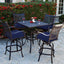 2 Cojines Silla Exterior 19x19x3" Resistentes Agua Azul