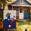Bandera Texas Bluebonnet para jardín poliéster doble cara