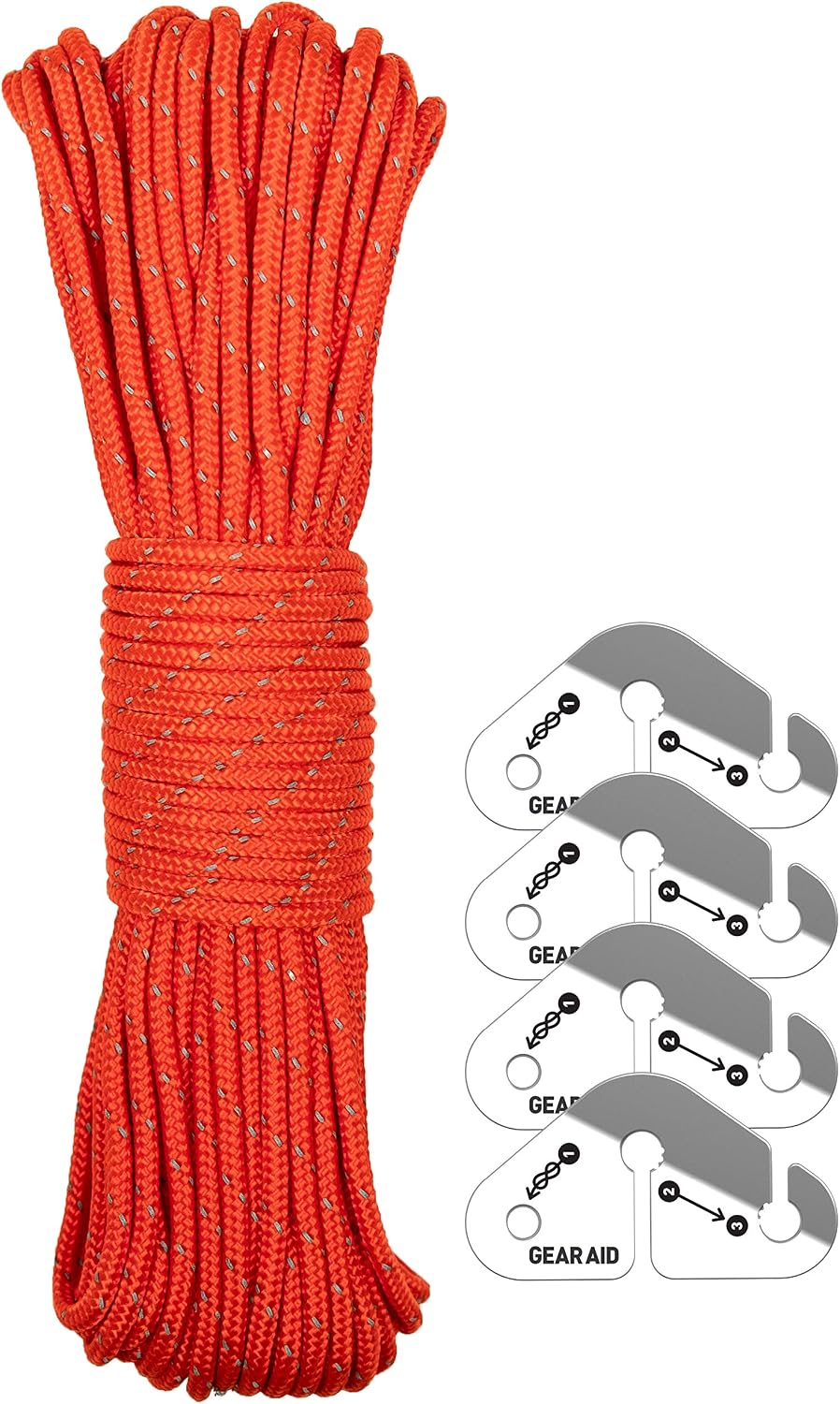 Kit reflectante Guyline 50ft con tensores naranja