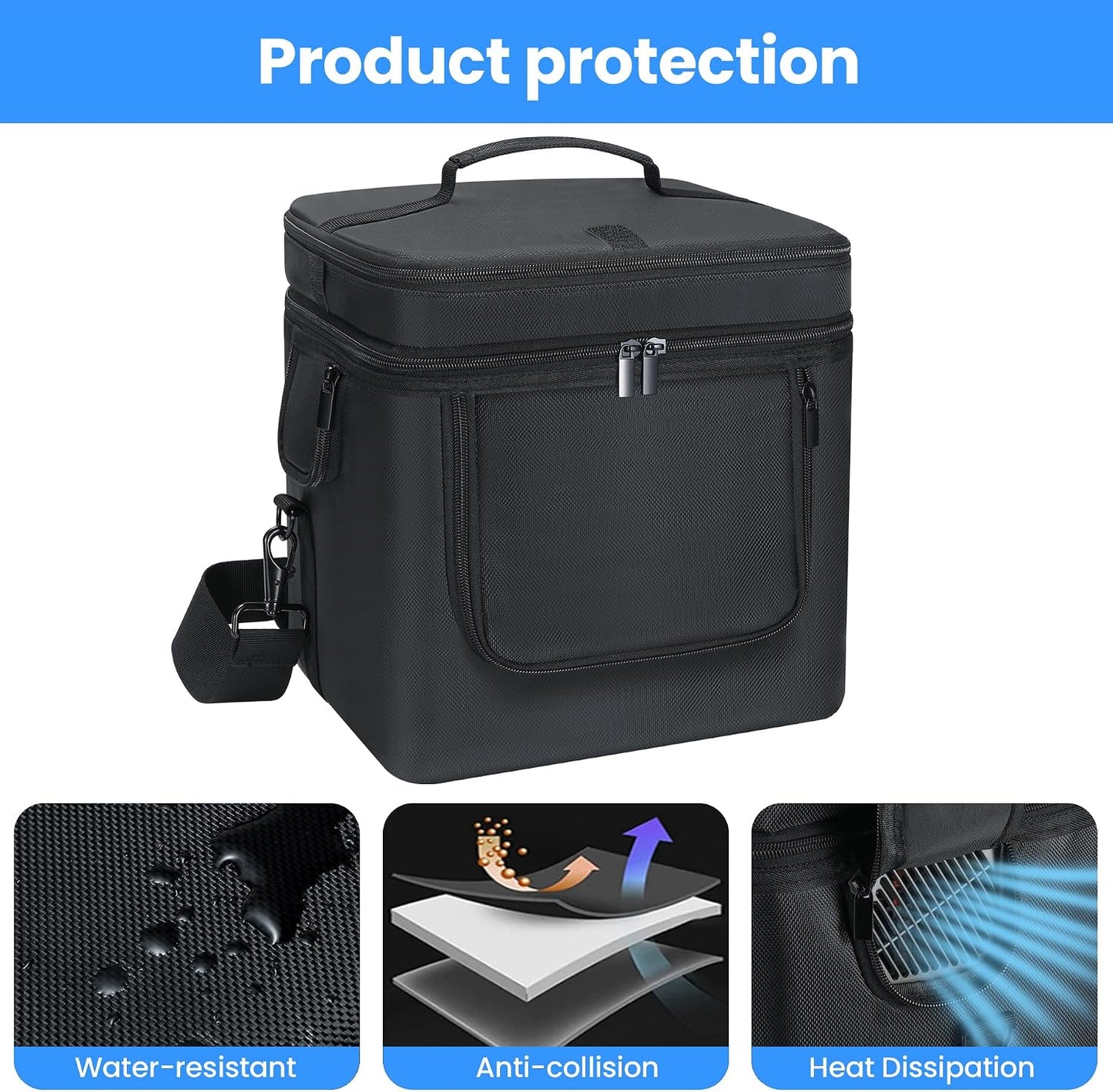 Bolsa transporte ECOFLOW River 2 Pro 11x10.6x9.1"