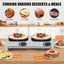Máquina crepas eléctrica 16pulg doble 1500W control temp