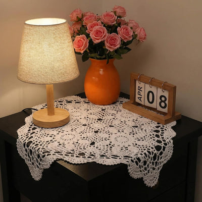 Doilies encaje cuadrados 15.7pulg mesas escritorio