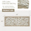 Alfombra baño algodón diseño hojas 24x60pulg gris pardo