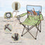 Silla camping ligera plegable con soporte tazas y bolsillo