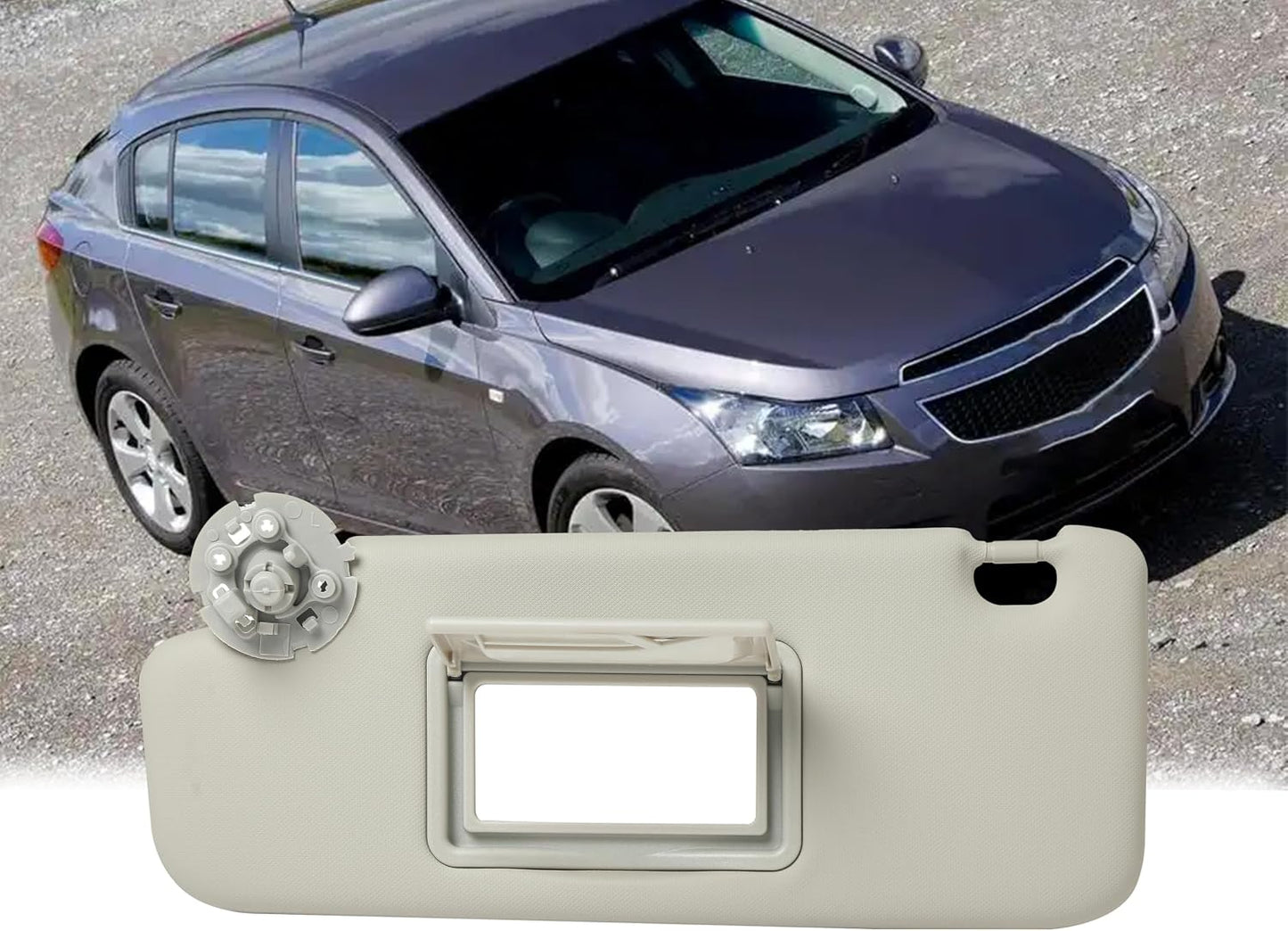 Visera solar izquierda Chevy Cruze 11-19 gris repuesto