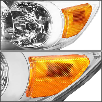 Lámpara faro delantero OE Toyota Corolla 11-13 cromo/ámbar