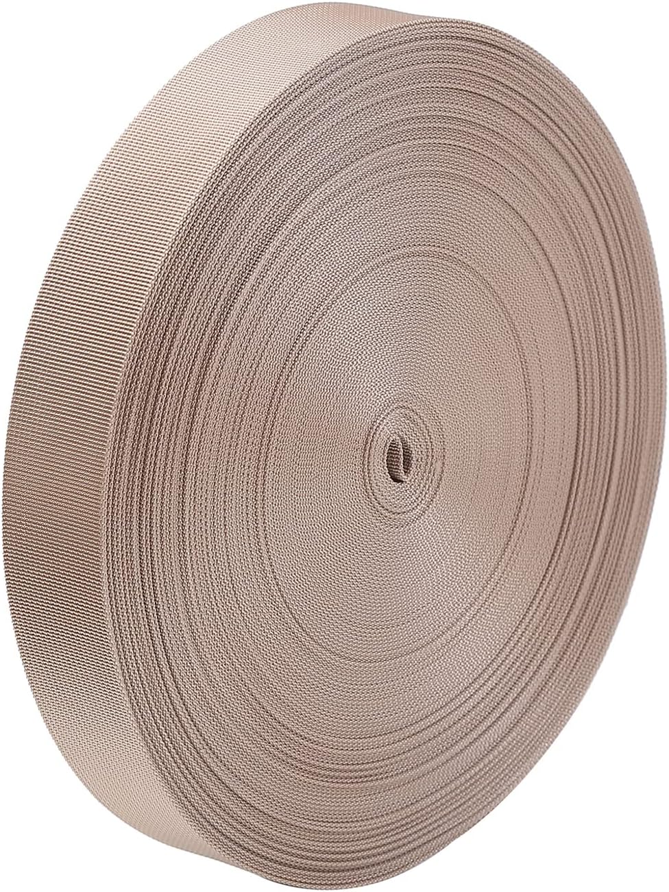 Correa nailon 1.5" para bricolaje 25yardas bronceado