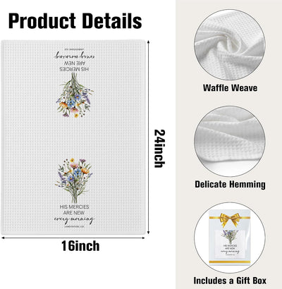Toalla cocina microfibra estampado versículo bíblico