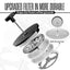 Cafetera prensa francesa acero inox 50oz doble pared 4 niveles negro