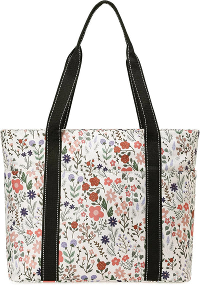 Bolsa de hombro para mujer con compartimento laptop y soporte taza