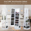 Armario joyas con espejo completo y 6 led