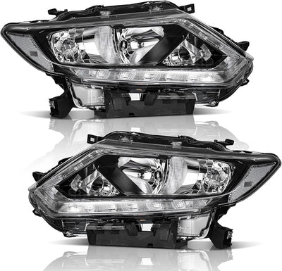 Conjunto faros delanteros comp Nissan Rogue con tiras LED
