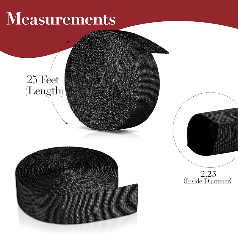 Funda nailon manguera hidráulica 2.25pulg 25ft negro