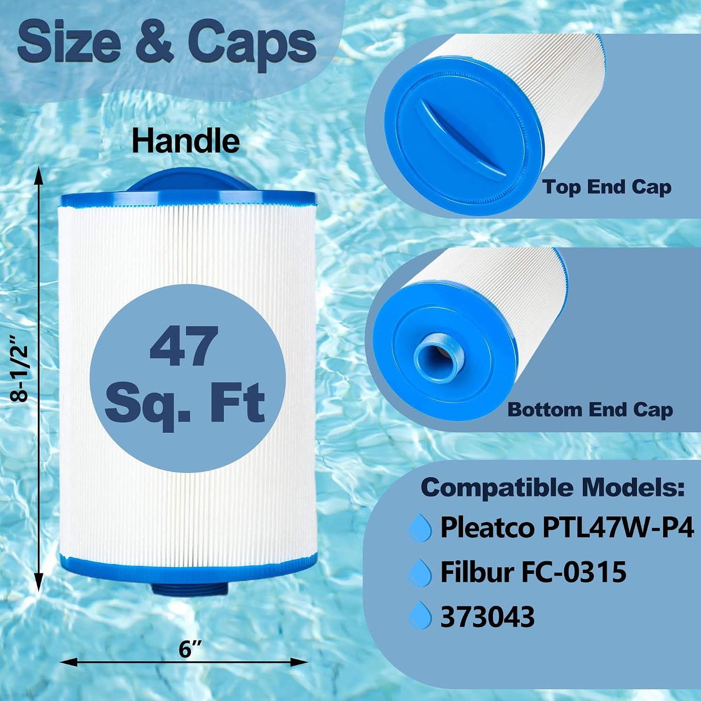 Cartucho filtro spa 47pies2 pack 2