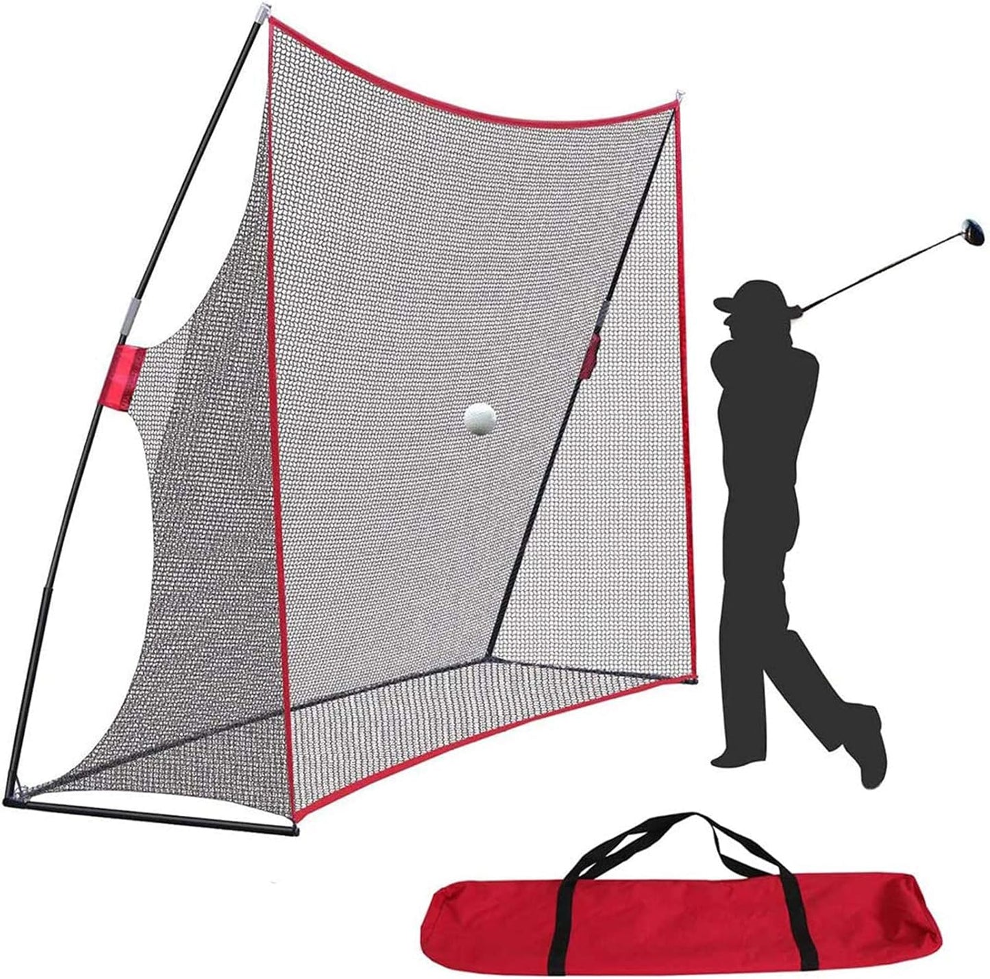 Red golf portátil 10x7pulg con bolsa para entrenamiento