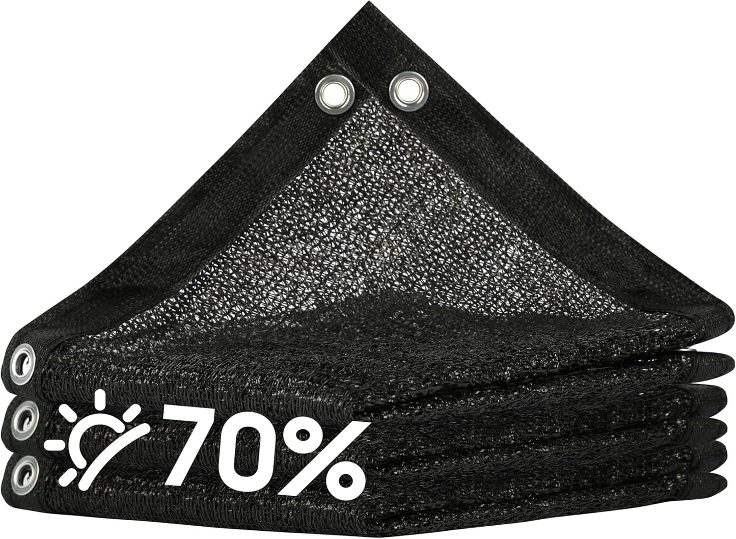 Lona malla 70% negra 12x16ft con ojales jardín