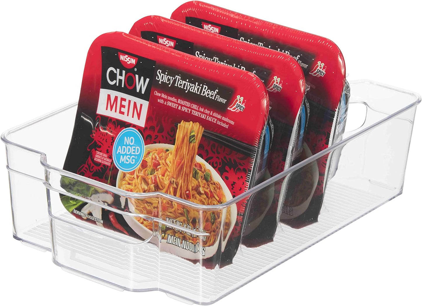 Contenedor apilable cocina 12.5x8.5x3.5" transparente