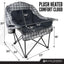 Silla camping con calefacción plegable 400lb