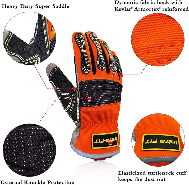 Guantes extracción servicio resist. cortes aceite agua