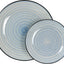 Set 24 Pzas Vajilla Cerámica Azul Claro