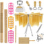 Kit 16 Pzas para hacer pasta, cortadores ravioles y rodillo