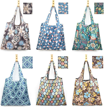 6 bolsas comestibles reutiliz. extragrandes 50lb plegables