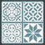 4 Pzas Plantillas Azulejos 12x12pulg Reutilizables