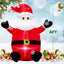 Papá Noel inflable 4ft decoración navideña exterior
