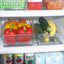 Contenedor acanalado con ruedas transparente cocina