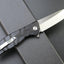 Cuchillo plegable D2 acero G10 mango EDC camping negro