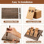 Soporte aretes madera 7 ranuras para vendedores