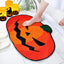 Alfombra baño Halloween calabaza microfibra antideslizante