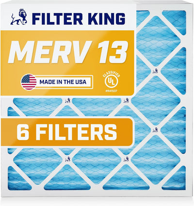 Filtro aire MERV 13 plegado 6 Pzas para A/C y caldera