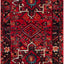 Alfombra persa tradicional 2.3x4ft rojo y multicolor