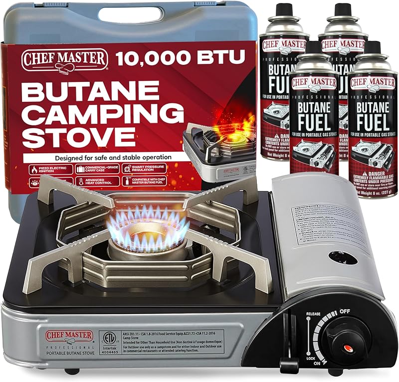 Estufa butano encimera 10000 BTU piezoeléctrico con funda
