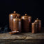Recipiente compost 5.25qt cobre puro martillado a mano
