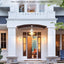 Luces colgantes exterior 21.3pulg moderna blanca