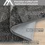 Tapete puerta entrada 32x48" antiderrap absorbente gris